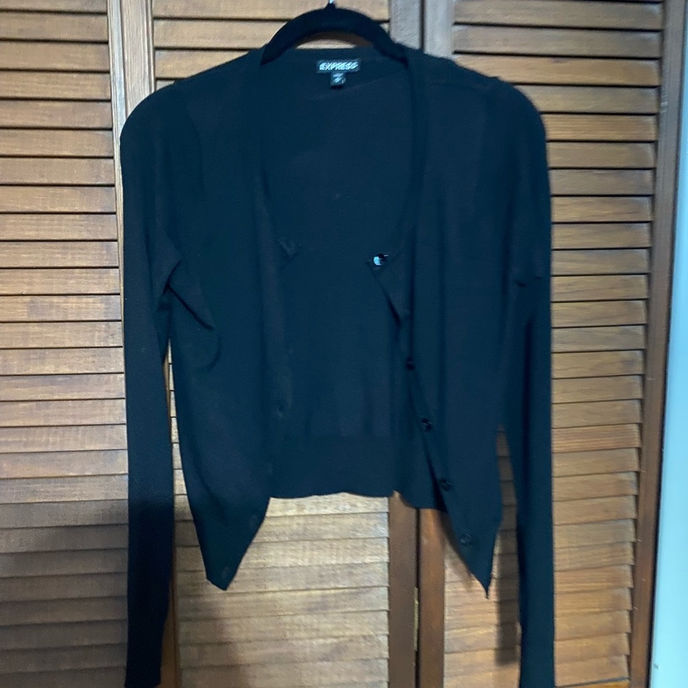 Black Express Cardigan